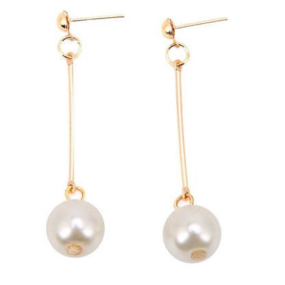 Pendientes colgantes de lujo con perlas especiales hechas a mano