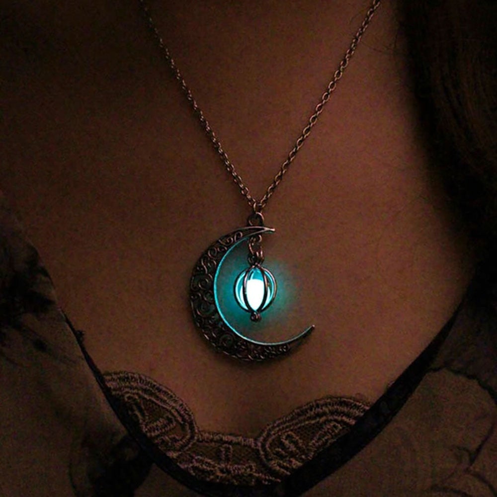 Colgante luminoso de luz de luna 