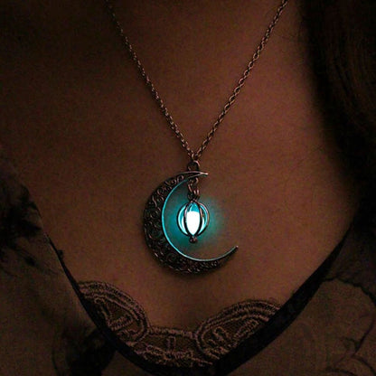 Colgante luminoso de luz de luna 