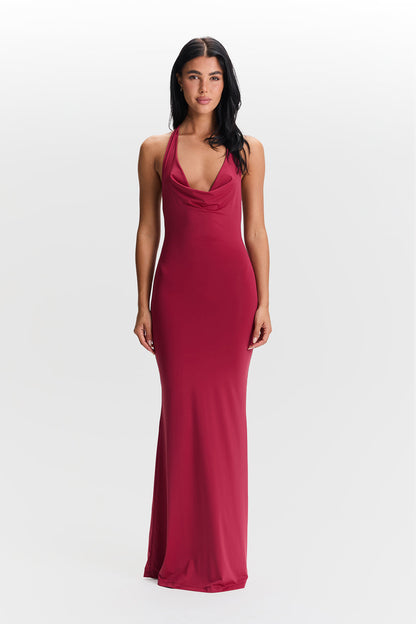 Saskia™ | Vestido con cuello vuelto 