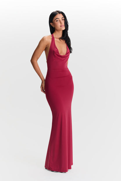 Saskia™ | Vestido con cuello vuelto 