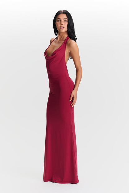 Saskia™ | Vestido con cuello vuelto 