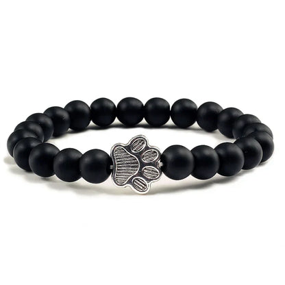 Pulsera con huellas de patas decoradas
