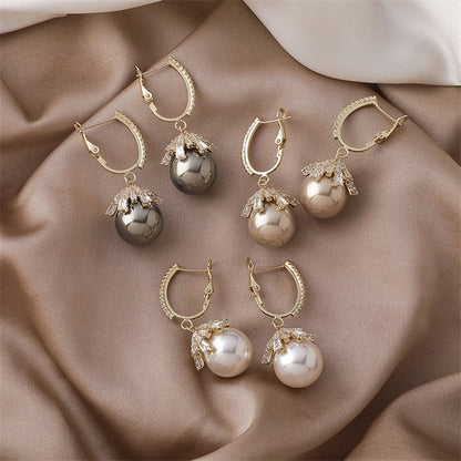 Pendientes colgantes de perla Malia 
