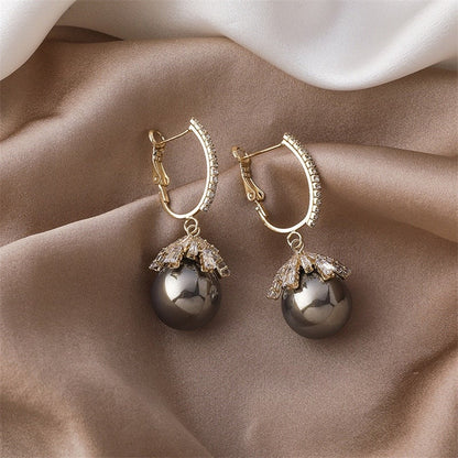 Pendientes colgantes de perla Malia 