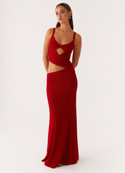 Veltrixon™ | Vestido de punto con aberturas 