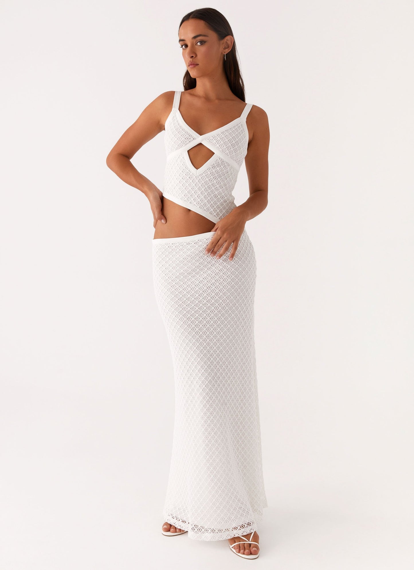 Veltrixon™ | Vestido de punto con aberturas 
