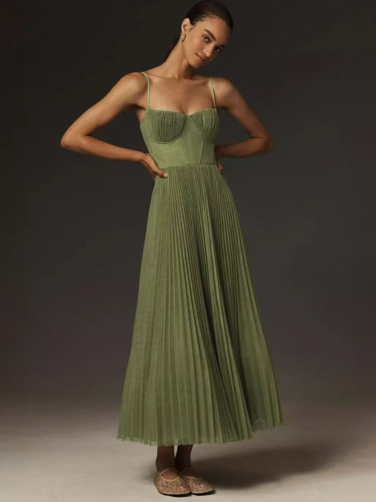 Lavinia™ | Vestido plisado romántico