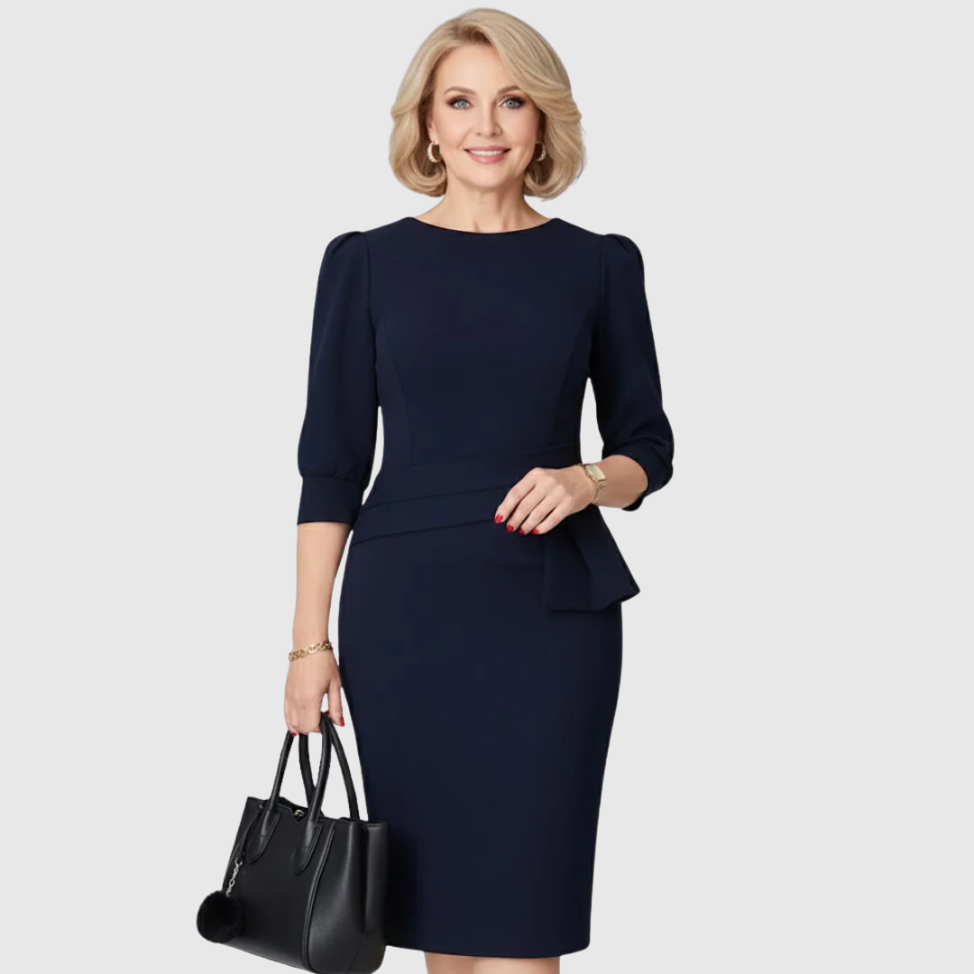 Claud | Vestido midi con volantes refinados