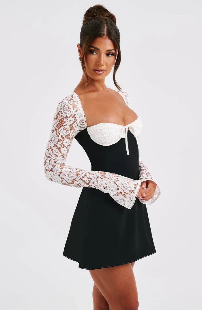 Qiana™ | Minivestido fruncido