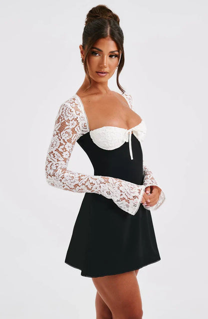 Qiana™ | Minivestido fruncido