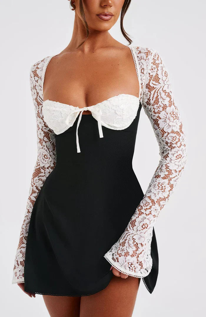 Qiana™ | Minivestido fruncido