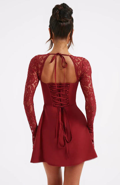Qiana™ | Minivestido fruncido