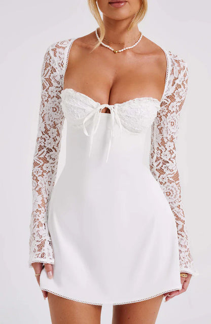 Qiana™ | Minivestido fruncido