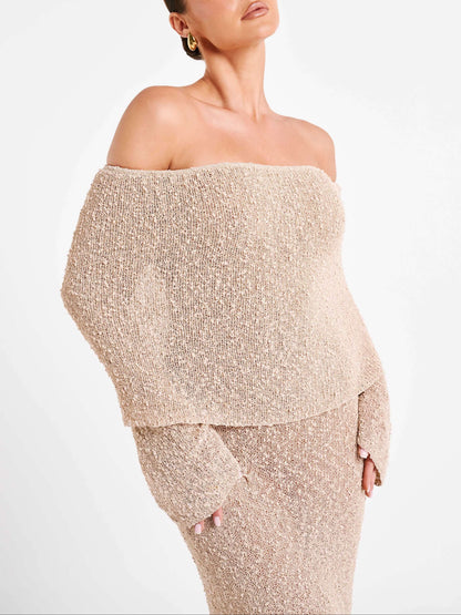 Kenvira™ | Vestido con hombros descubiertos