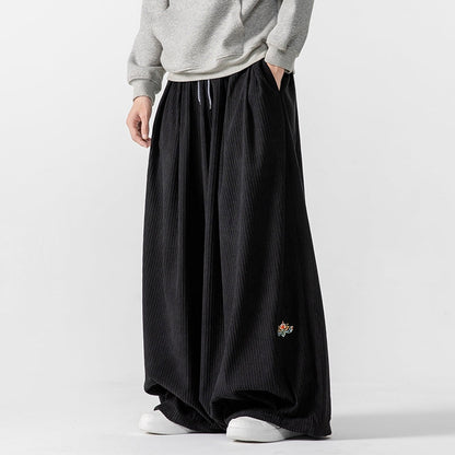 Pantalones deportivos de pana de pierna ancha y máxima comodidad