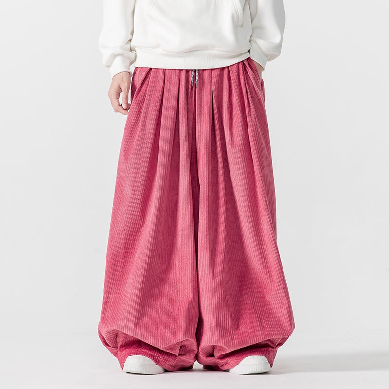 Pantalones deportivos de pana de pierna ancha y máxima comodidad