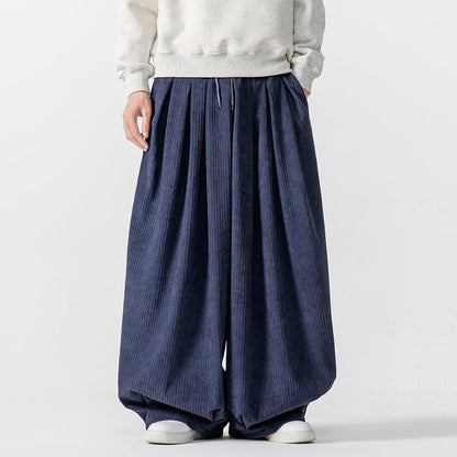 Pantalones deportivos de pana de pierna ancha y máxima comodidad