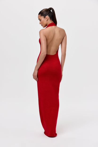 Lunara™ | Vestido largo con cuello halter