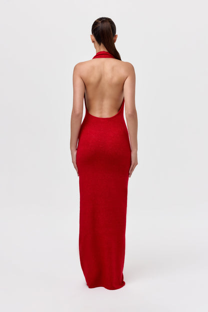 Lunara™ | Vestido largo con cuello halter