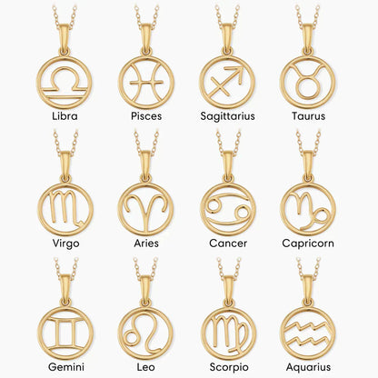 Collar con signo del zodiaco