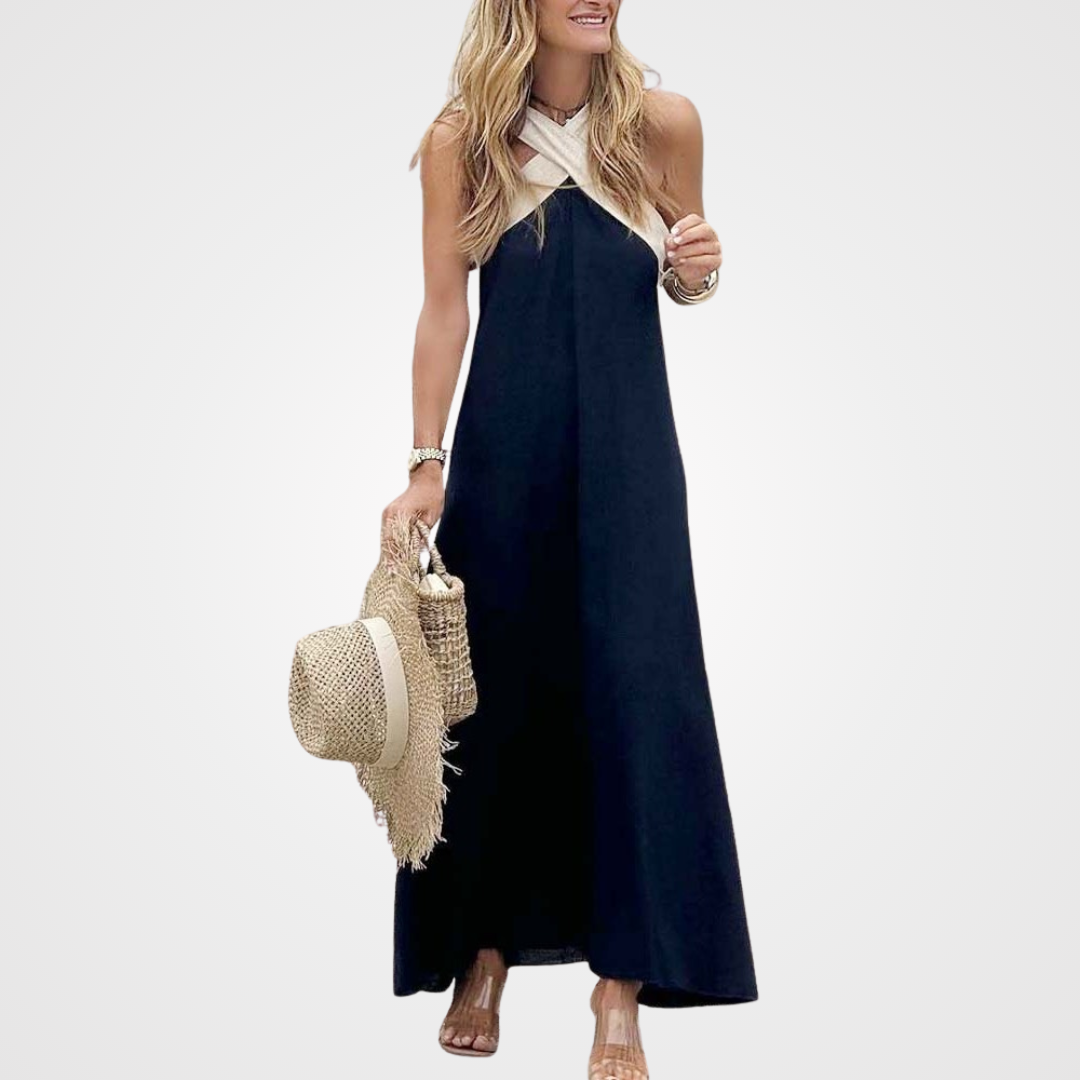 Orla | Vestido de cuello cruzado 