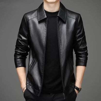 Chaqueta de cuero casual