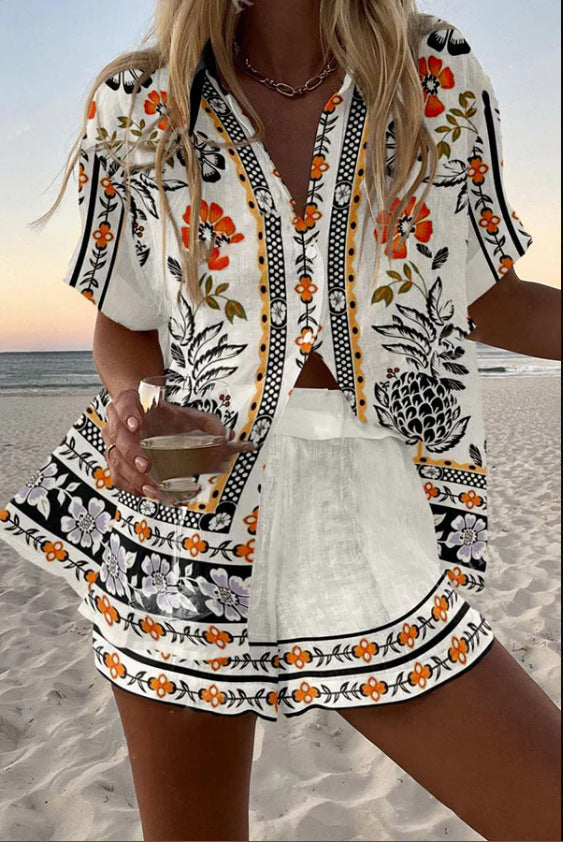Irella™ | Conjunto corto de playa con estampado floral 