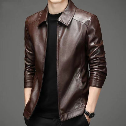 Chaqueta de cuero casual