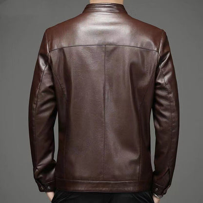 Chaqueta de cuero casual