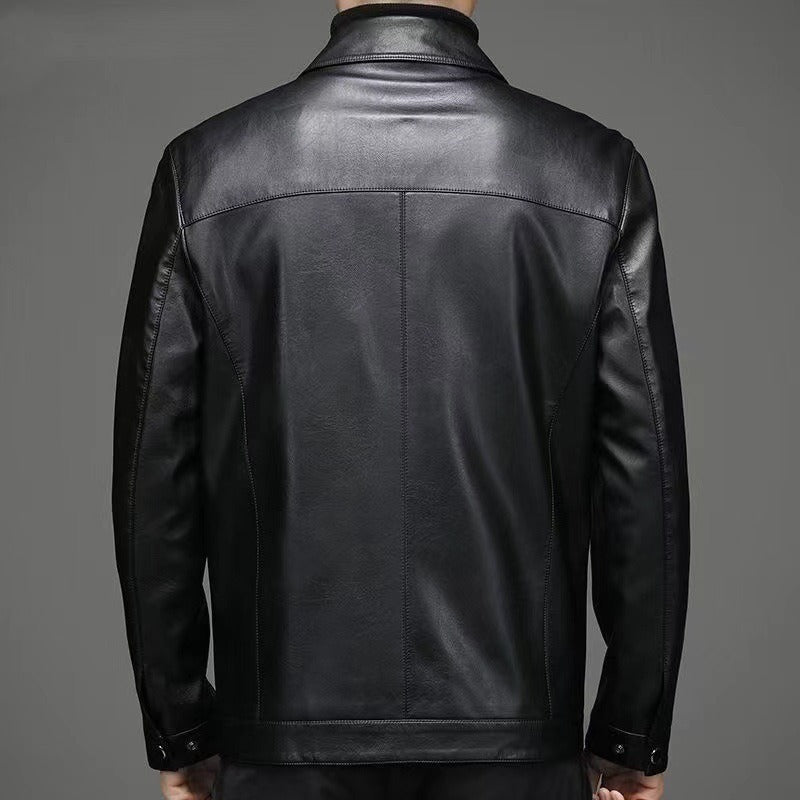 Chaqueta de cuero casual