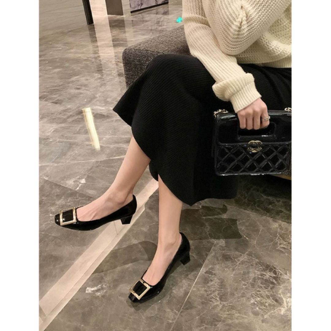 Narella™ | Elegantes sandalias de tacón medio con punta cuadrada