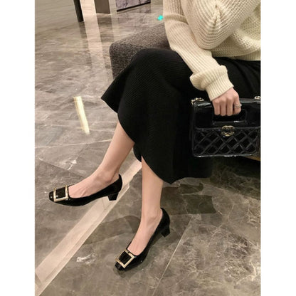 Narella™ | Elegantes sandalias de tacón medio con punta cuadrada