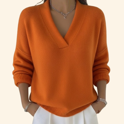 Nora | Suéter de cuello en V