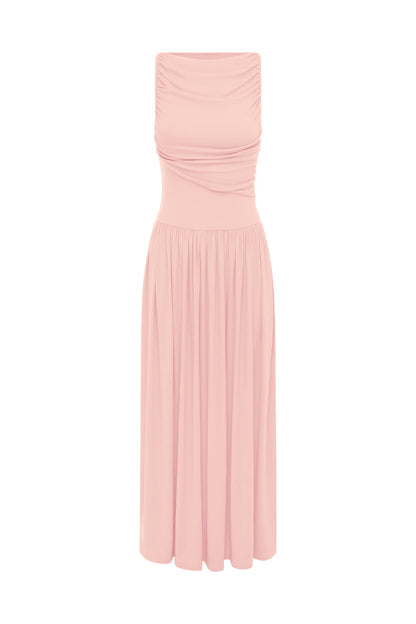 Adriana™ | Vestido con cuello barco