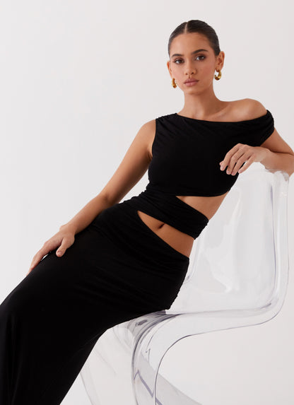 Marlie™ | Vestido largo con volantes