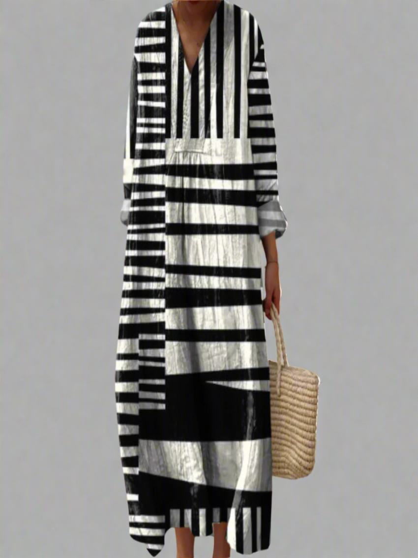 Olinda | Elegante vestido abstracto