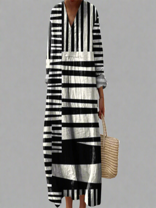 Olinda | Elegante vestido abstracto