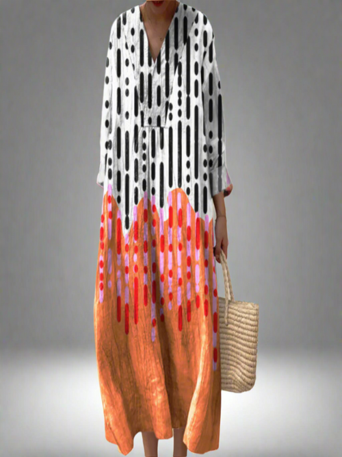 Carola | Elegante vestido abstracto