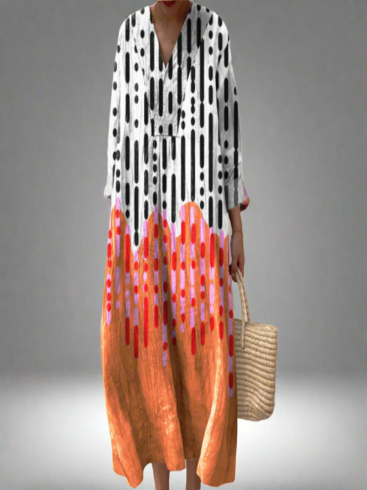 Carola | Elegante vestido abstracto