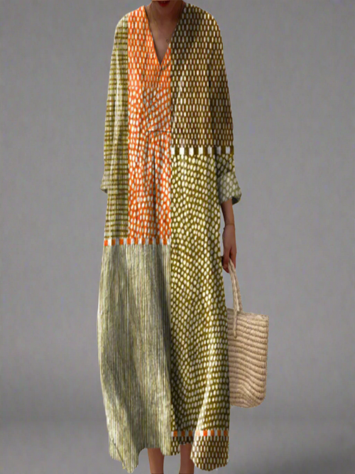 Jovita | Elegante vestido abstracto