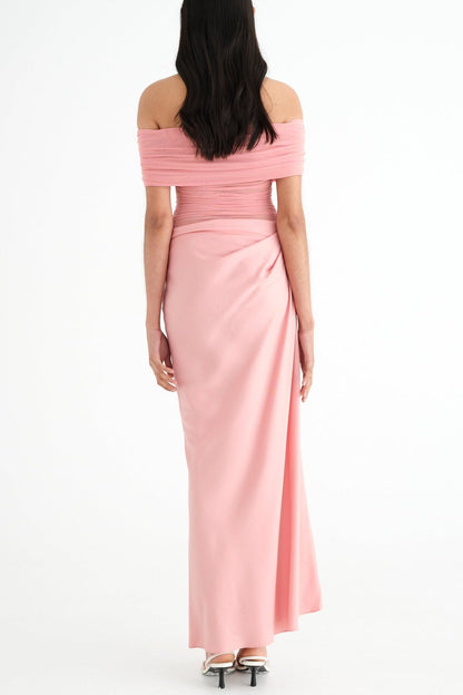 Lydia™ | Maxivestido con espalda drapeada 