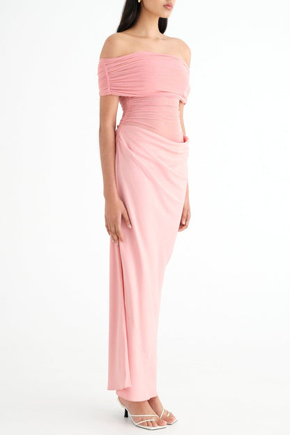 Lydia™ | Maxivestido con espalda drapeada 