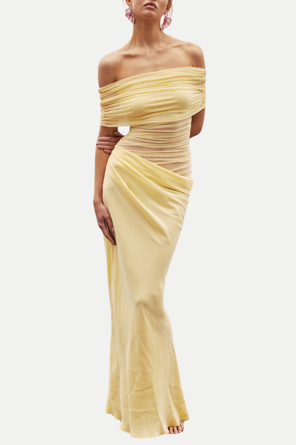 Lydia™ | Maxivestido con espalda drapeada 