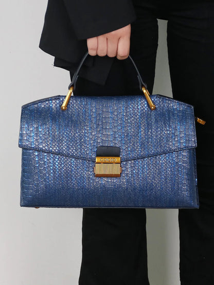 Bolso Celeste Python 