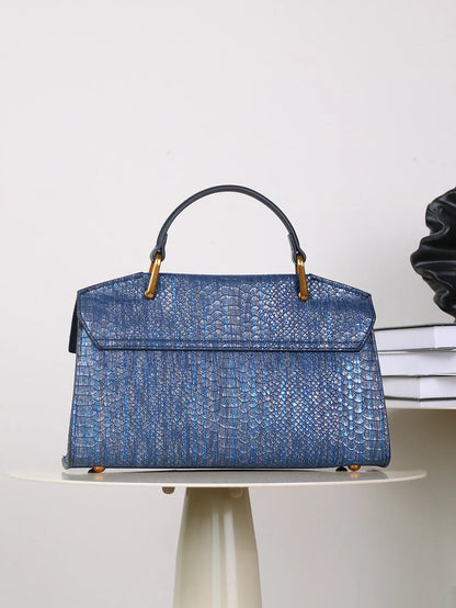 Bolso Celeste Python 