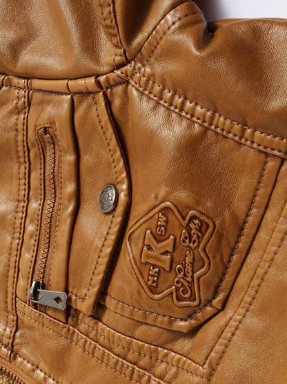 Chaqueta de cuero de lujo