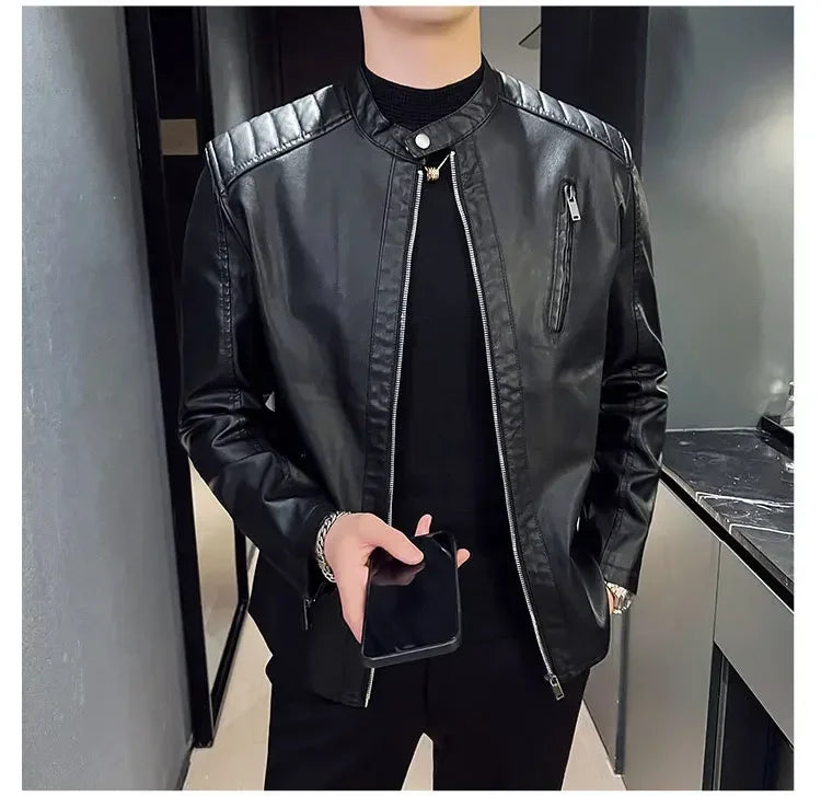 Chaqueta de cuero elegante Jax
