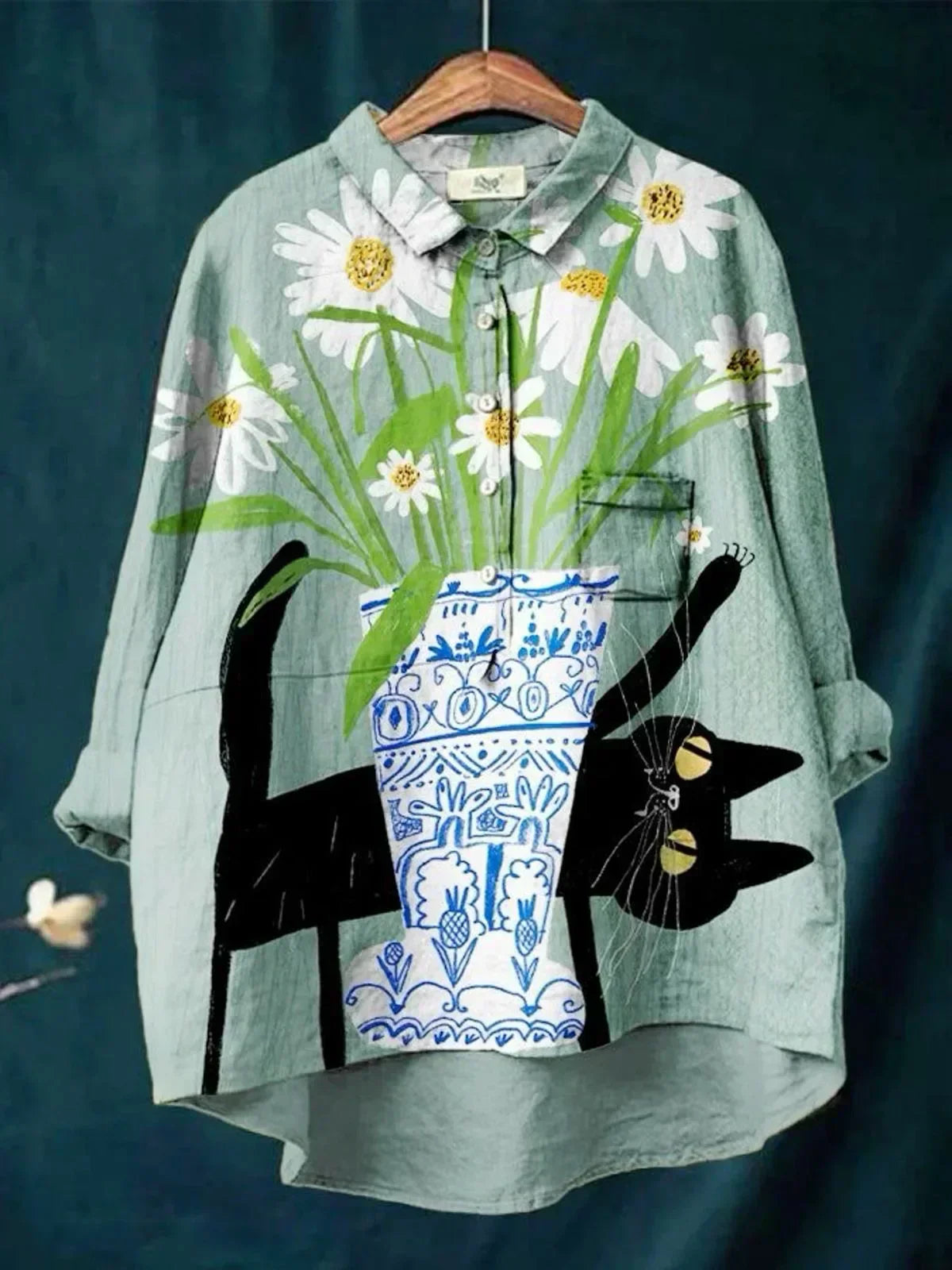Camisa ecológica con estampado para uso diario