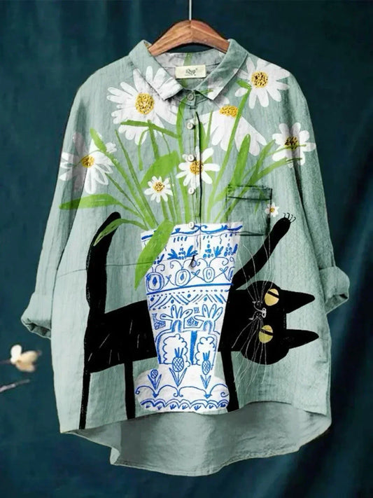 Camisa ecológica con estampado para uso diario
